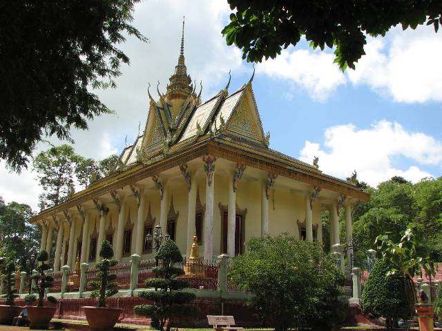 Une pagode khmère à Tra Vinh